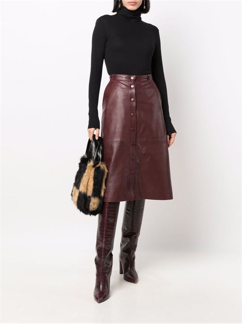 T-shirt donna dolcevita manica lunga MAJESTIC FILATURES | M005FTS011002